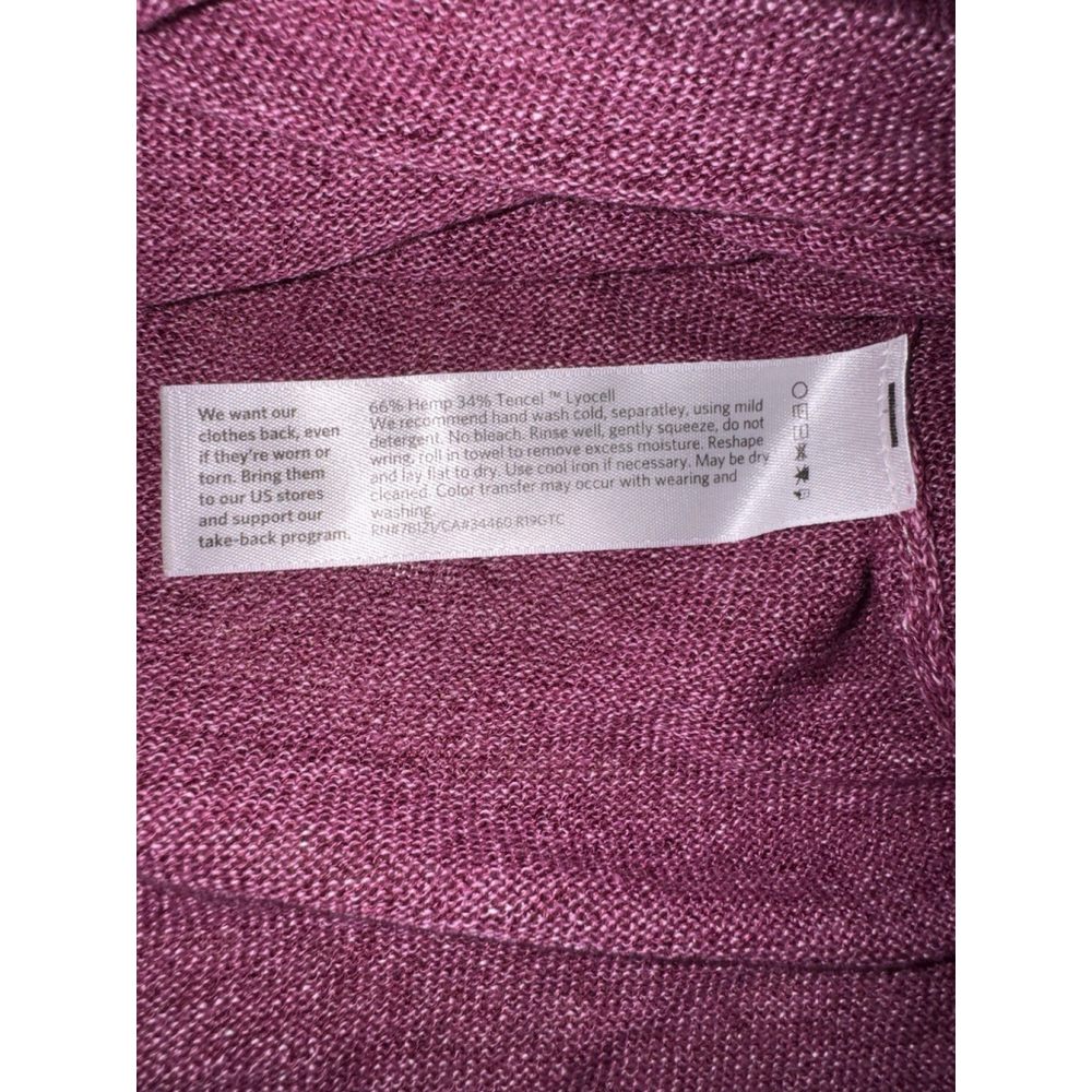 Eileen Fisher Sustainable Hemp Tencel Top L Boxy Minimalist Coastal Grandma - Picture 4 of 8